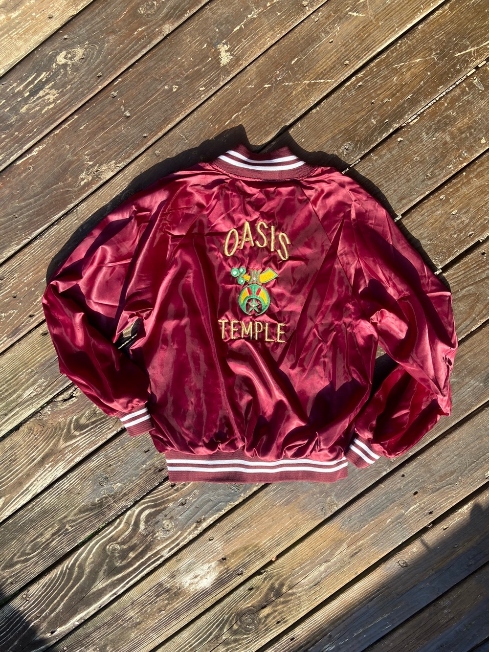 Vintage red varsity jacket